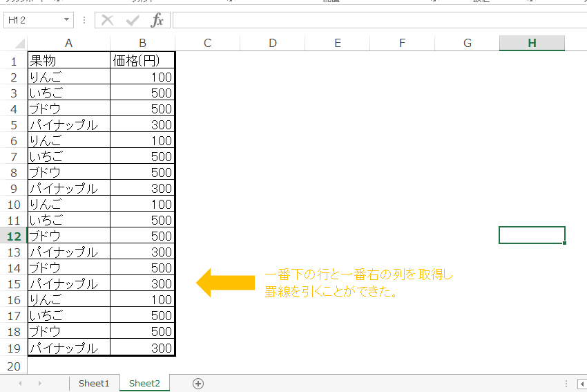 Vbaで最後の行や列の場所を取得する方法 便利なカウント関数 マメblog