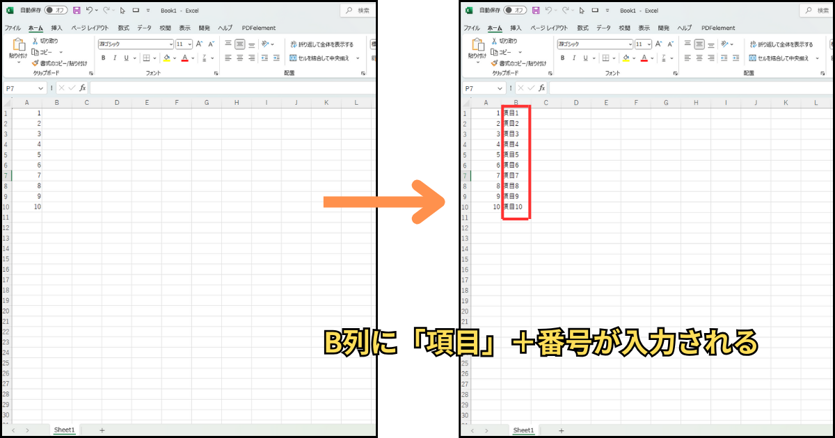 繰り返し処理VBAを実行したときに表示される画面を示したイラスト